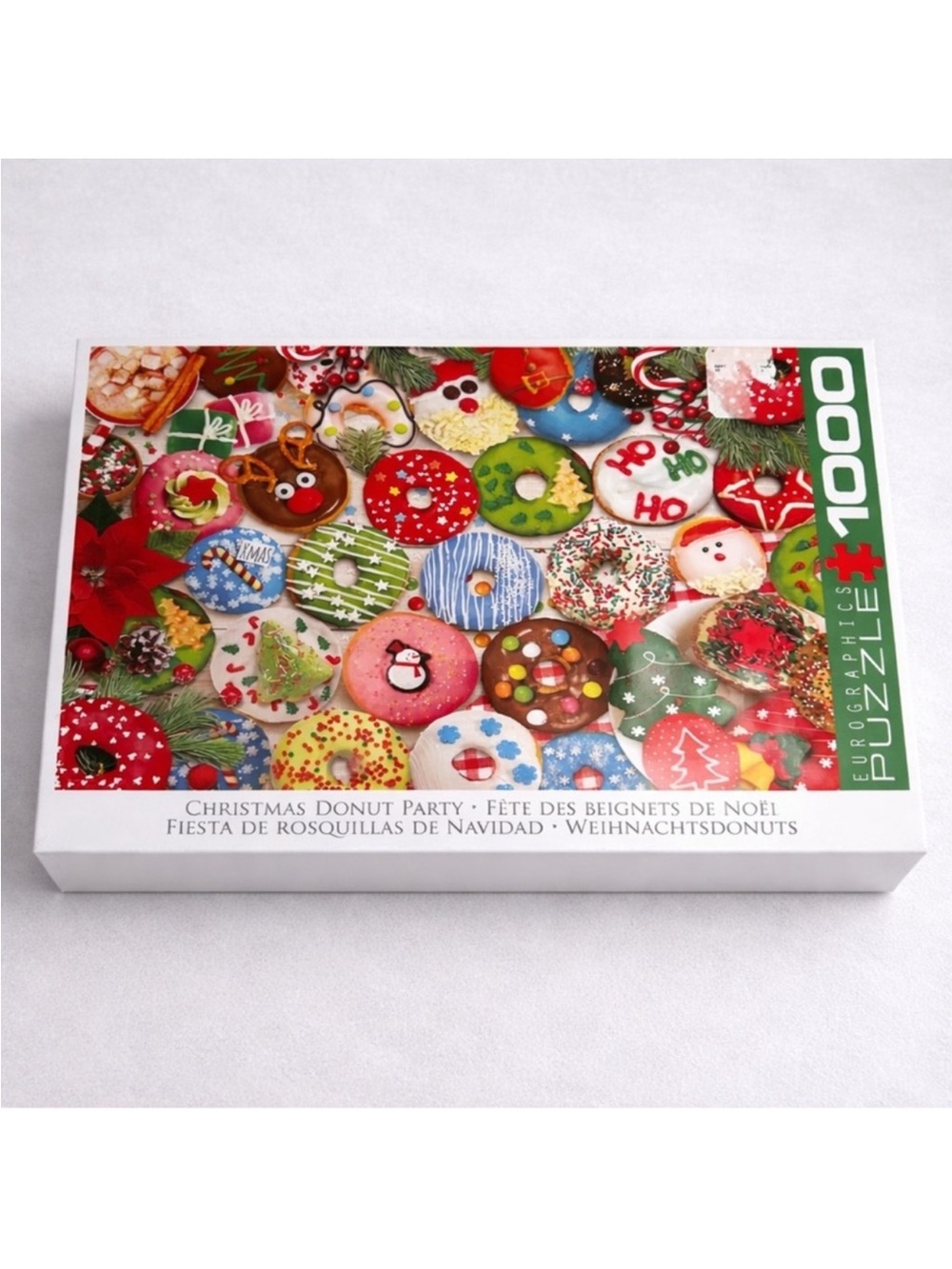 Holiday Donut Puzzle - Colorful Christmas Donuts